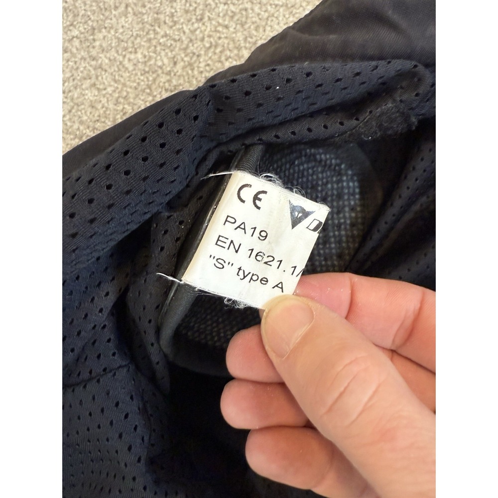 Dainese Codice Controllo Black Motorcycle Jacket Padded Armor Size 46 READ - Picture 12 of 16